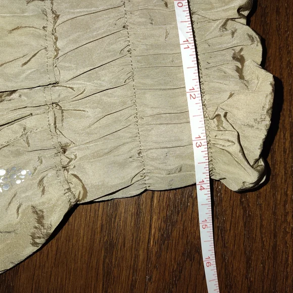 Free People Movement Gold Shorts Large - Picture 4 of 6